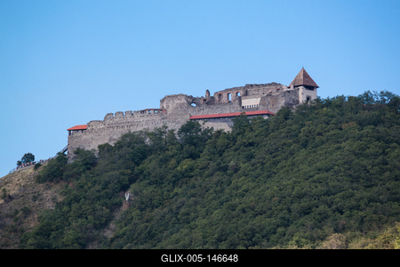 Visegrád, Fellegvár (Visegrádi vár)-stock-foto