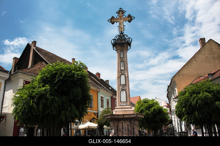 Szentendre, Fő tér-stock-foto