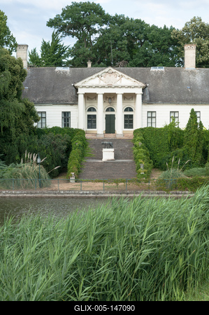 Szarvas, Bolza-kastély-stock-foto