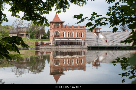 Szarvas, Vízi Színház-stock-foto