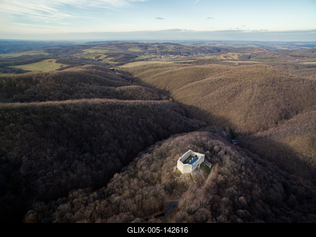 Márévár a Mecsekben-stock-foto