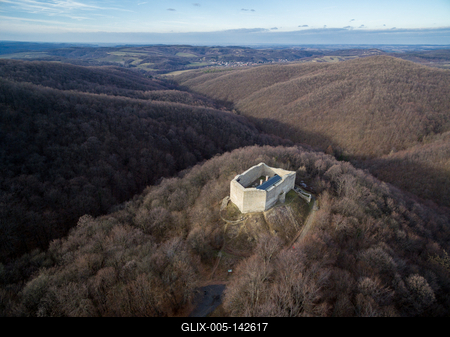 Márévár a Mecsekben-stock-foto