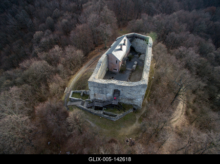 Márévár a Mecsekben-stock-foto