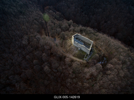 Márévár a Mecsekben-stock-foto