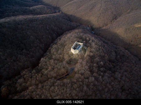 Márévár a Mecsekben-stock-foto