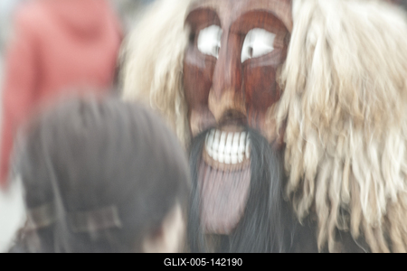 A busójárás, mint népszokási örökség, az UNESCO az Emberiség Szellemi Kulturális Örökség reprezentatív listájára került fel 2009-ben.-stock-foto