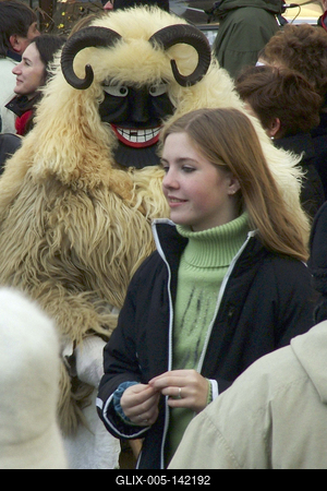 A busójárás, mint népszokási örökség, az UNESCO az Emberiség Szellemi Kulturális Örökség reprezentatív listájára került fel 2009-ben.-stock-foto
