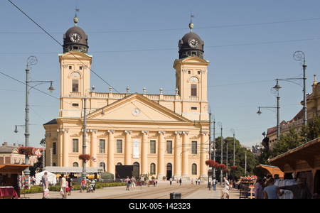 A debreceni nagytemplom-stock-foto