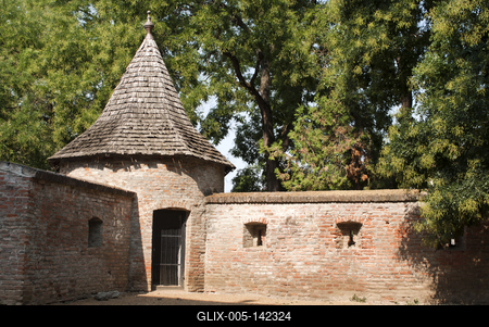 A hajdúszoboszlói vár-stock-foto
