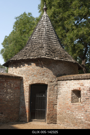 A hajdúszoboszlói vár-stock-foto