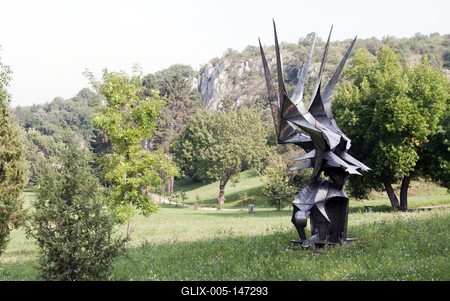 Az Aggteleki Nemzeti Park-stock-foto