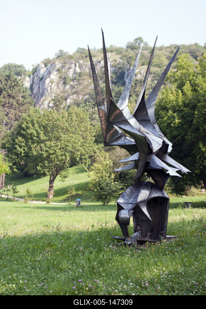 Az Aggteleki Nemzeti Park-stock-foto