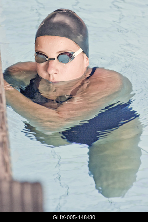 Illés Fanny paralimpiai úszónő-stock-foto