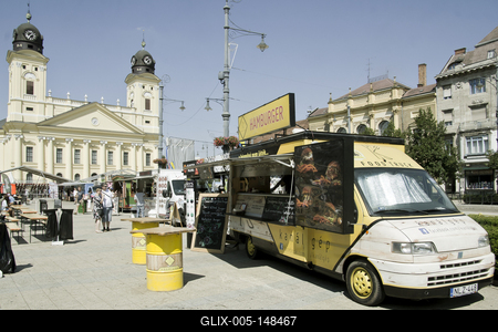 Food Truck Show Debrecen 2018-stock-foto