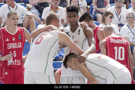 Fiba 3x3 U18 Europe Cup 2018 Debrecen/Hungary team-stock-foto