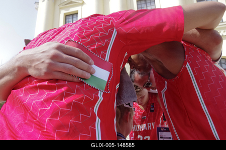 Fiba 3x3 U18 Europe Cup 2018 Debrecen/Hungary team-stock-foto