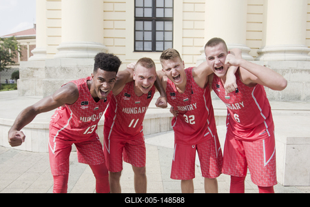 Fiba 3x3 U18 Europe Cup 2018 Debrecen/Hungary team-stock-foto