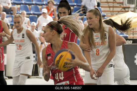 2018.09.01 FIBA 3x3 Basketbal lMaster World Tours Debrecen-stock-foto