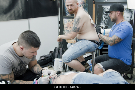 Tetováló Fesztivál Debrecen 2018-stock-foto