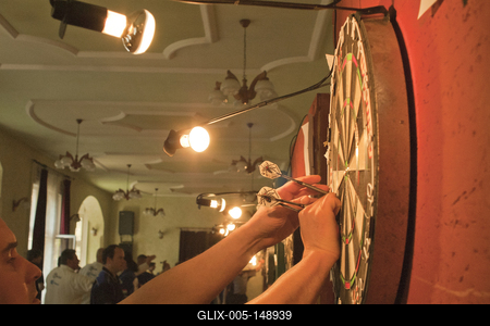 Darts EB Budapest/Hungary 2018-stock-foto