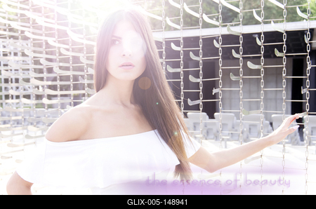 Modell: Boglárka Varga/Hungary-stock-foto