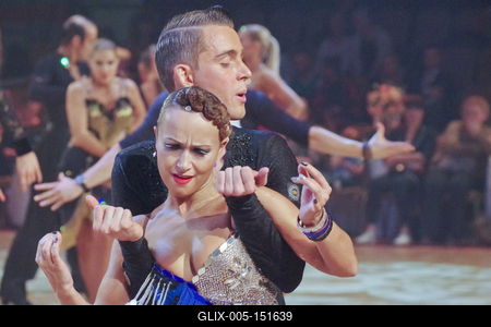TÁNCSPORT MAGYAR BAJNOKSÁGOK HUNGARIAN DANCE OPEN februar 2-3 2019  MOM SPORT CENTER/BUDAPEST/HUNGARY-stock-foto
