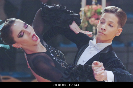 TÁNCSPORT MAGYAR BAJNOKSÁGOK HUNGARIAN DANCE OPEN februar 2-3 2019  MOM SPORT CENTER/BUDAPEST/HUNGARY-stock-foto