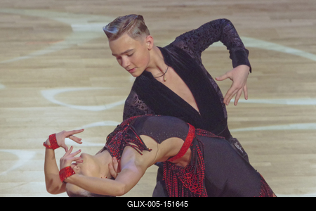 TÁNCSPORT MAGYAR BAJNOKSÁGOK HUNGARIAN DANCE OPEN februar 2-3 2019  MOM SPORT CENTER/BUDAPEST/HUNGARY-stock-foto