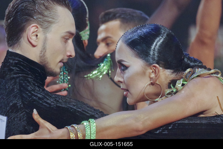 TÁNCSPORT MAGYAR BAJNOKSÁGOK HUNGARIAN DANCE OPEN februar 2-3 2019  MOM SPORT CENTER/BUDAPEST/HUNGARY-stock-foto