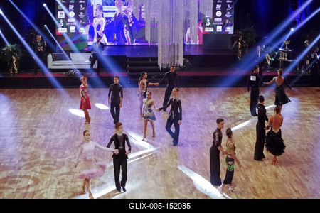 TÁNCSPORT MAGYAR BAJNOKSÁGOK HUNGARIAN DANCE OPEN februar 2-3 2019  MOM SPORT CENTER/BUDAPEST/HUNGARY-stock-foto