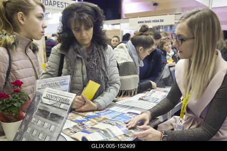 Utazás Kiállítás 22019 Debrecen/Hungary-stock-foto