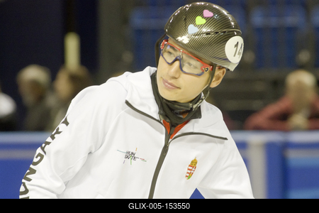 A 2020-as debreceni rövidpályás gyorskorcsolya Európa-bajnokság előtt, április 30-án nyílt edzést tartott a magyar válogatott a debreceni Főnix csarnokban.-stock-foto