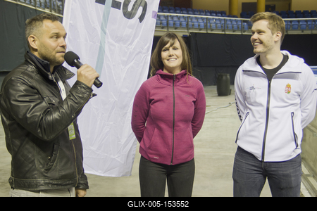 A 2020-as debreceni rövidpályás gyorskorcsolya Európa-bajnokság előtt, április 30-án nyílt edzést tartott a magyar válogatott a debreceni Főnix csarnokban.-stock-foto