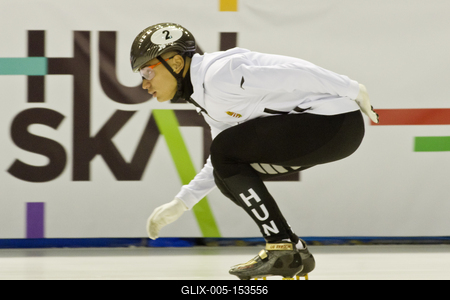 A 2020-as debreceni rövidpályás gyorskorcsolya Európa-bajnokság előtt, április 30-án nyílt edzést tartott a magyar válogatott a debreceni Főnix csarnokban.-stock-foto
