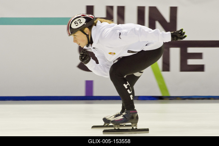 A 2020-as debreceni rövidpályás gyorskorcsolya Európa-bajnokság előtt, április 30-án nyílt edzést tartott a magyar válogatott a debreceni Főnix csarnokban.-stock-foto