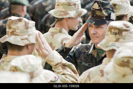 Benkő Tibor magyar vezérezredes, 2010. június 6-ától 2018. május 16-áig a Honvéd Vezérkar főnöke volt. 2018-tól honvédelmi miniszter.-stock-foto