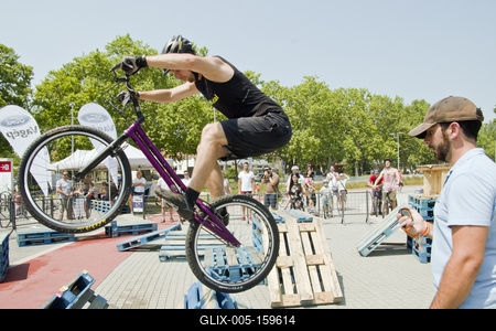 Hungarian Trial Bike CUP 2019 DEBRECEN-stock-foto