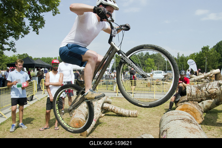 Hungarian Trial Bike CUP 2019 DEBRECEN-stock-foto