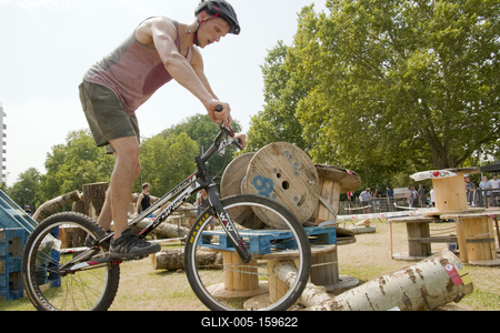 Hungarian Trial Bike CUP 2019 DEBRECEN-stock-foto