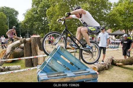 Hungarian Trial Bike CUP 2019 DEBRECEN-stock-foto