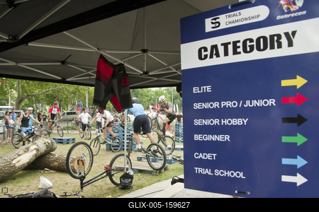 Hungarian Trial Bike CUP 2019 DEBRECEN-stock-foto