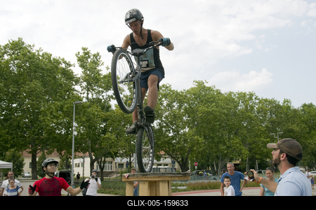 Hungarian Trial Bike CUP 2019 DEBRECEN-stock-foto
