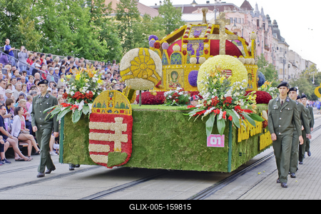 48th Flower Canival Debrecen 2017-stock-foto