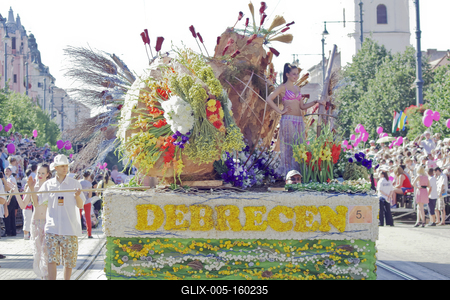 48th Flower Canival Debrecen 2017-stock-foto