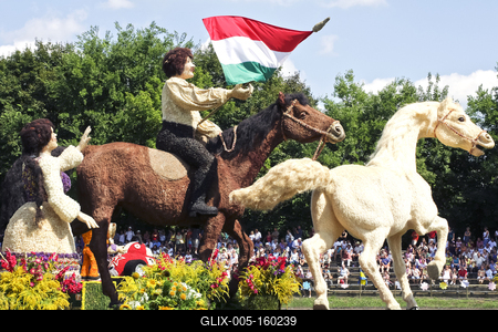 48th Flower Canival Debrecen 2017-stock-foto