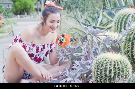 Cactus lover-stock-foto