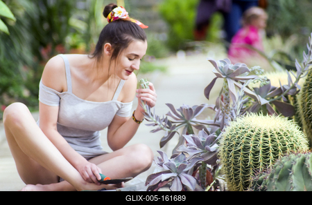 Cactus lover-stock-foto
