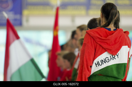 Hungary-China woman waterpolo-stock-foto