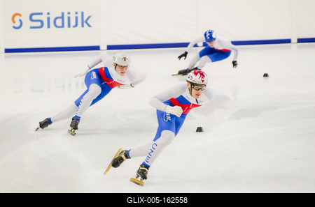 ISU European Short Track Speed Skating Championships January 24-26, 2020 Debrecen, Hungary-stock-foto