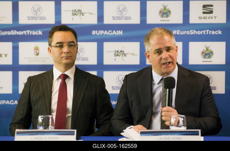 ISU European Short Track Speed Skating Championships January 24-26, 2020 Debrecen, Hungary-stock-foto